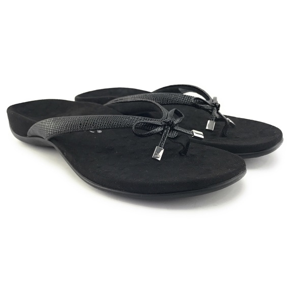 vionic womens black sandals